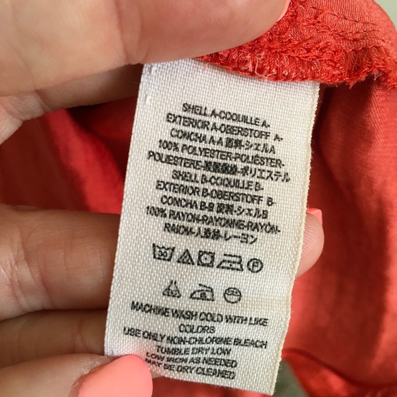 Free People orange one shoulder ruffle blouse top - Picture 4 of 7